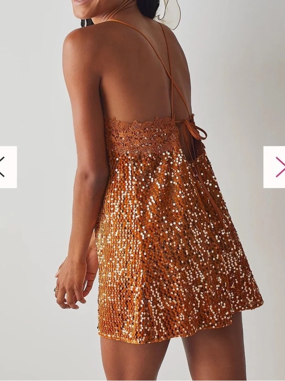 Free People Intimately That Girl Sequin Slip Dress - Picture 2 of 6